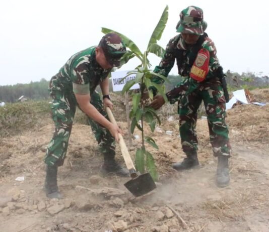 Usai Upacara Pembukaan, Satgas TMMD Ke-130 Bersama Bupati dan Unsur Terkait Segera Lakukan Penanaman Pohon